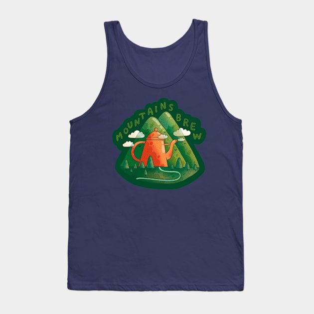 Mountains Brew Tank Top by Tania Tania